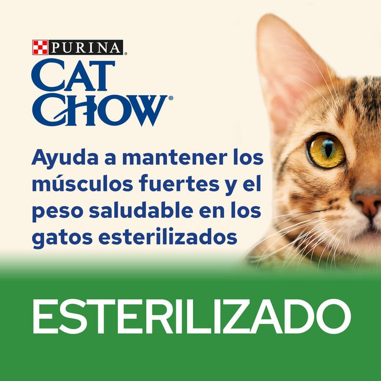 Cat Chow Sterilised Frango saquetas para gatos, , large image number null